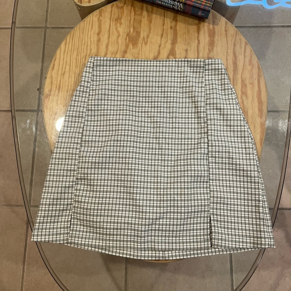 Brandy Melville plaid mini skirt